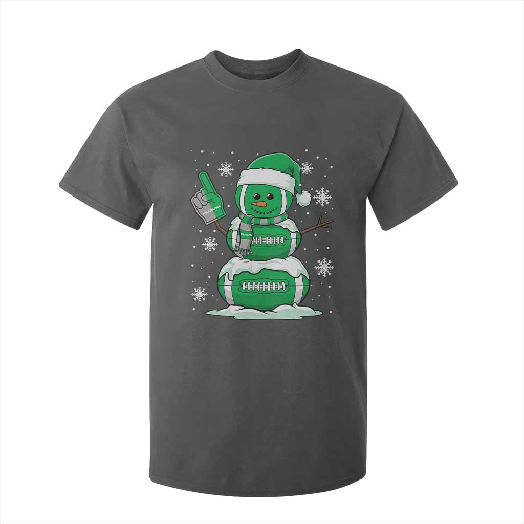 EF Christmas Snowman T Shirt For Kid Funny Philly Fan Vintage Football Lovers TS10 Dark Heather Print Your Wear