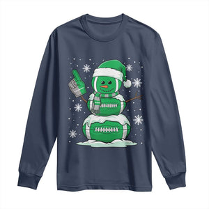 EF Christmas Snowman Long Sleeve Shirt Funny Philly Fan Vintage Football Lovers TS10 Navy Print Your Wear