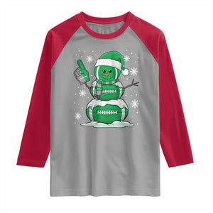 EF Christmas Snowman Raglan Shirt Funny Philly Fan Vintage Football Lovers TS10 Sport Gray Red Print Your Wear