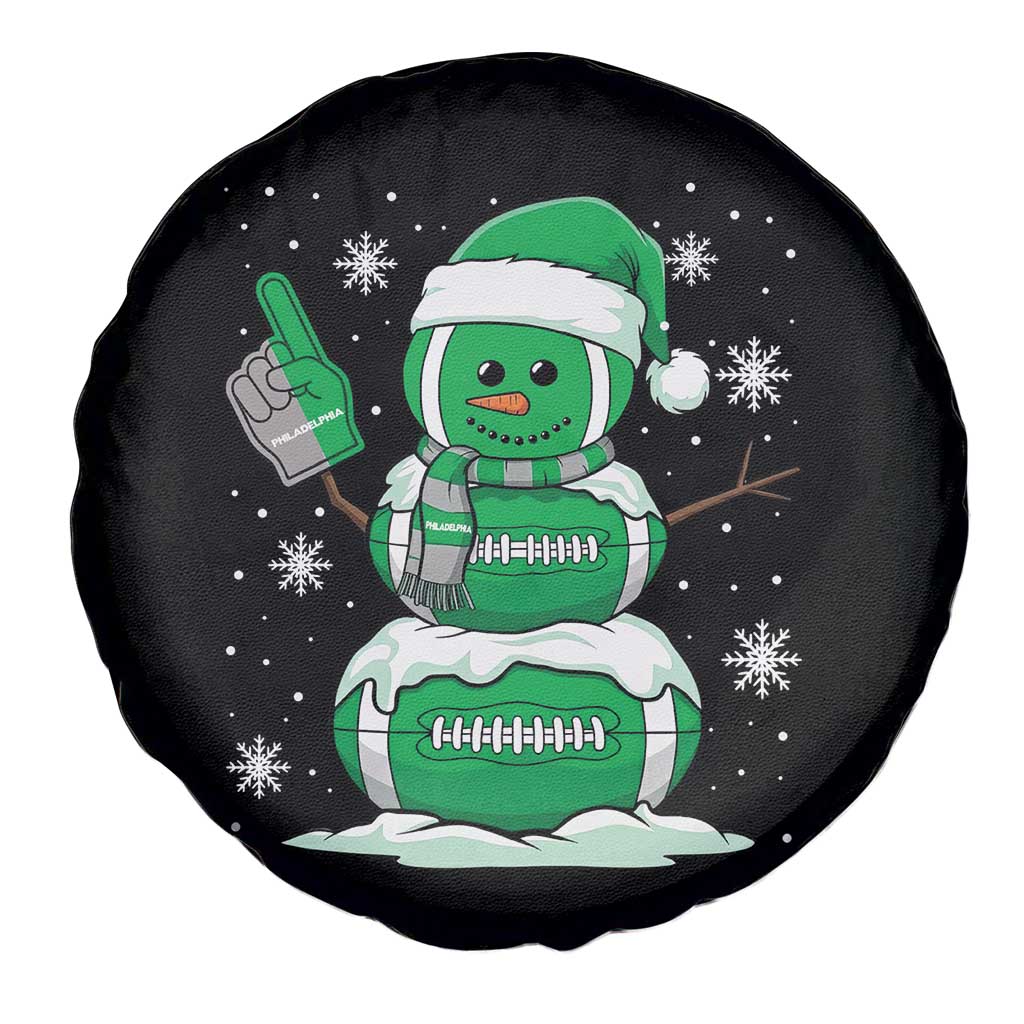 EF Christmas Snowman Spare Tire Cover Funny Philly Fan Vintage Football Lovers TS10 Print Your Wear