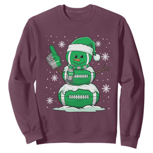 Philadelphia Christmas Snowman Sweatshirt Funny Philly Fan Vintage Football Lovers TS10 Maroon Print Your Wear