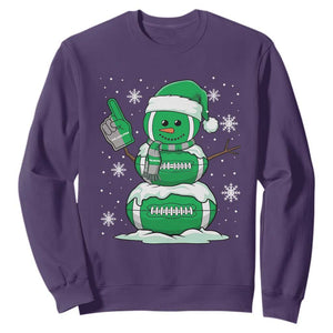Philadelphia Christmas Snowman Sweatshirt Funny Philly Fan Vintage Football Lovers TS10 Purple Print Your Wear