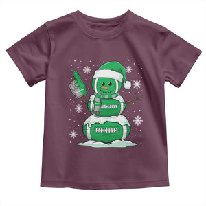 EF Christmas Snowman Toddler T Shirt Funny Philly Fan Vintage Football Lovers TS10 Maroon Print Your Wear