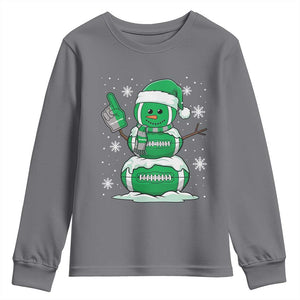 EF Christmas Snowman Youth Sweatshirt Funny Philly Fan Vintage Football Lovers TS10 Charcoal Print Your Wear