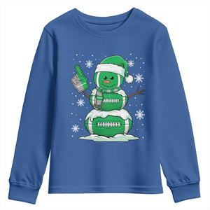 EF Christmas Snowman Youth Sweatshirt Funny Philly Fan Vintage Football Lovers TS10 Royal Blue Print Your Wear