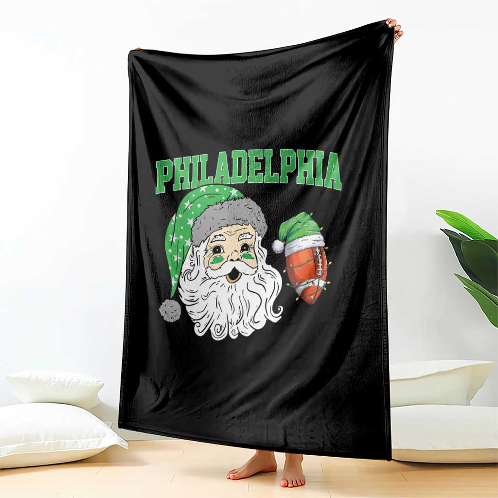 Christmas Santa Philly Lover Throw Blanket Funny EF Vintage Football Lovers TS10 Print Your Wear