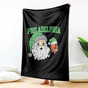 Christmas Santa Philly Lover Throw Blanket Funny EF Vintage Football Lovers TS10 Print Your Wear