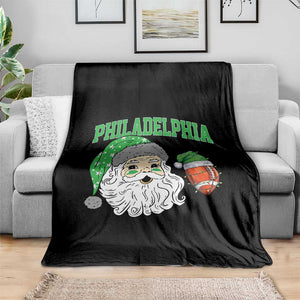 Christmas Santa Philly Lover Throw Blanket Funny EF Vintage Football Lovers TS10 Print Your Wear