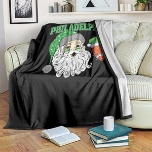 Christmas Santa Philly Lover Throw Blanket Funny EF Vintage Football Lovers TS10 Print Your Wear