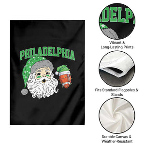 Christmas Santa Philly Lover Garden Flag Funny EF Vintage Football Lovers TS10 Print Your Wear
