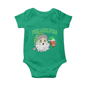 Christmas Santa Philly Lover Baby Onesie Funny EF Vintage Football Lovers TS10 Irish Green Print Your Wear