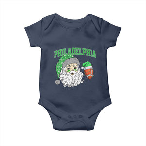 Christmas Santa Philly Lover Baby Onesie Funny EF Vintage Football Lovers TS10 Navy Print Your Wear