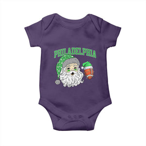 Christmas Santa Philly Lover Baby Onesie Funny EF Vintage Football Lovers TS10 Purple Print Your Wear
