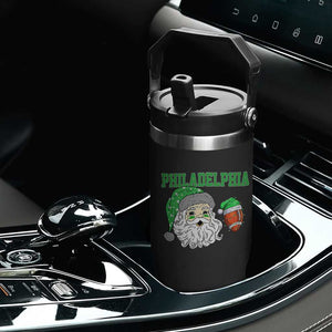Christmas Santa Philly Lover Flip Straw Tumbler Funny EF Vintage Football Lovers TS10 Print Your Wear