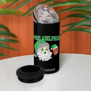 Christmas Santa Philly Lover 4 in 1 Can Cooler Tumbler Funny EF Vintage Football Lovers TS10 Print Your Wear