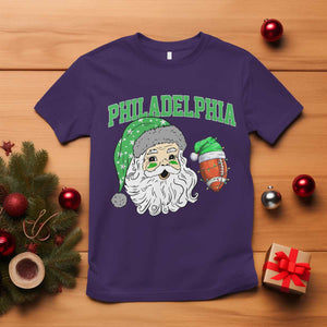 Christmas Santa Philly Lover T Shirt Funny EF Vintage Football Lovers TS10 Purple Print Your Wear
