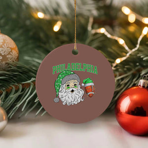 Christmas Santa Philly Lover Ceramic Ornament Funny EF Vintage Football Lovers TS10 1pc Mocha Print Your Wear