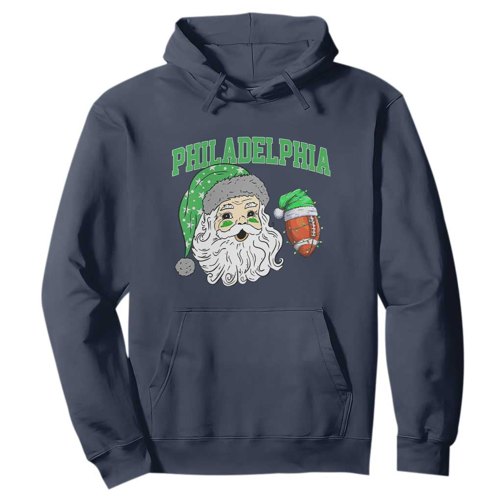 Christmas Santa Philly Lover Hoodie Funny EF Vintage Football Lovers TS10 Navy Print Your Wear