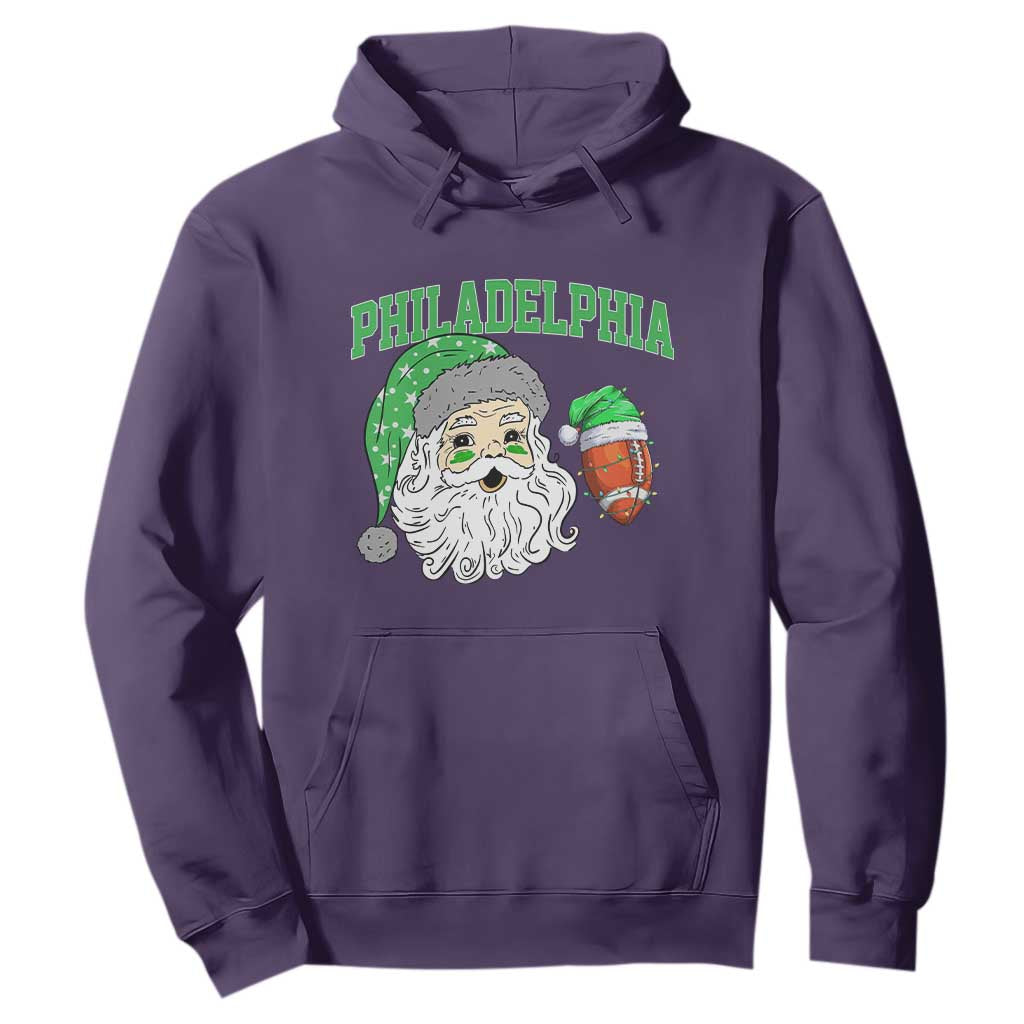 Christmas Santa Philly Lover Hoodie Funny EF Vintage Football Lovers TS10 Purple Print Your Wear