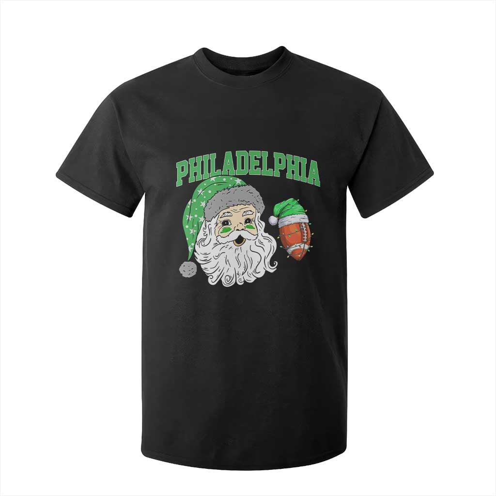 Christmas Santa Philly Lover T Shirt For Kid Funny EF Vintage Football Lovers TS10 Black Print Your Wear