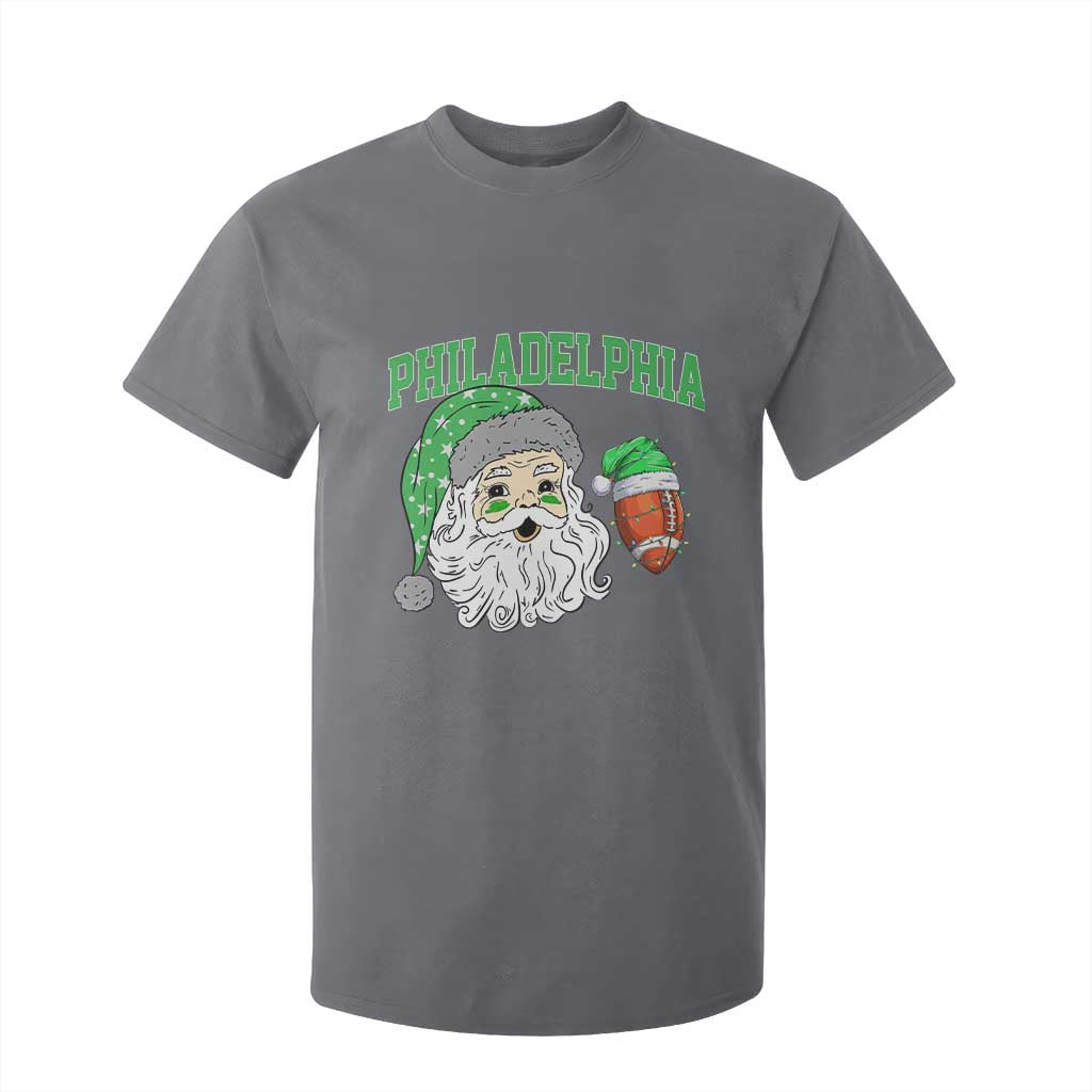 Christmas Santa Philly Lover T Shirt For Kid Funny EF Vintage Football Lovers TS10 Charcoal Print Your Wear