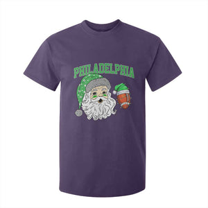 Christmas Santa Philly Lover T Shirt For Kid Funny EF Vintage Football Lovers TS10 Purple Print Your Wear