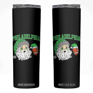 Christmas Santa Philly Lover Skinny Tumbler Funny EF Vintage Football Lovers TS10 Black Print Your Wear