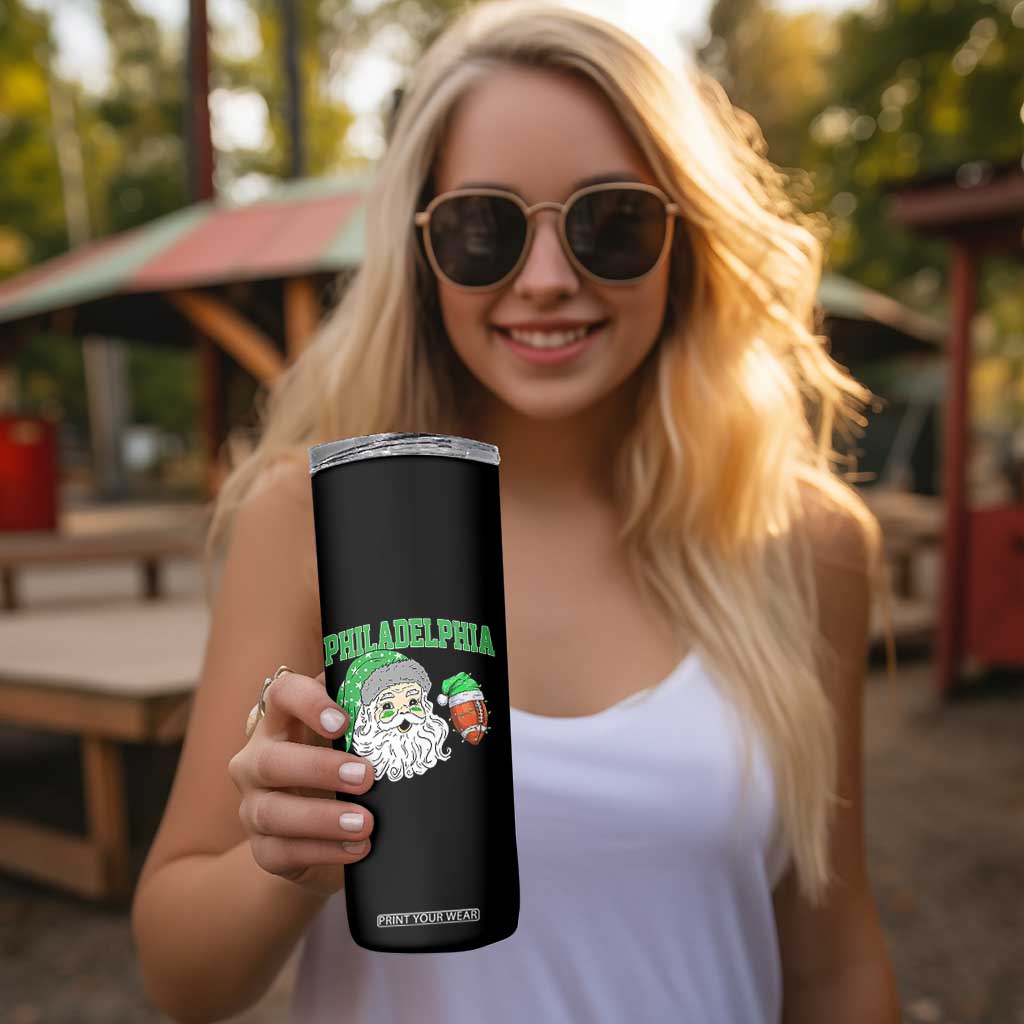 Christmas Santa Philly Lover Skinny Tumbler Funny EF Vintage Football Lovers TS10 Print Your Wear