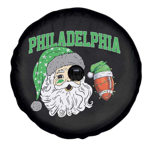 Christmas Santa Philly Lover Spare Tire Cover Funny EF Vintage Football Lovers TS10 Print Your Wear