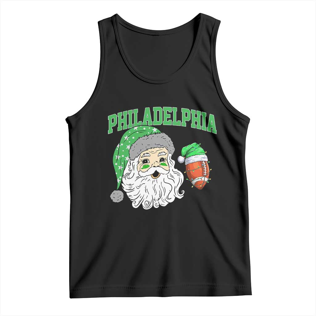 Christmas Santa Philly Lover Tank Top Funny EF Vintage Football Lovers TS10 Black Print Your Wear