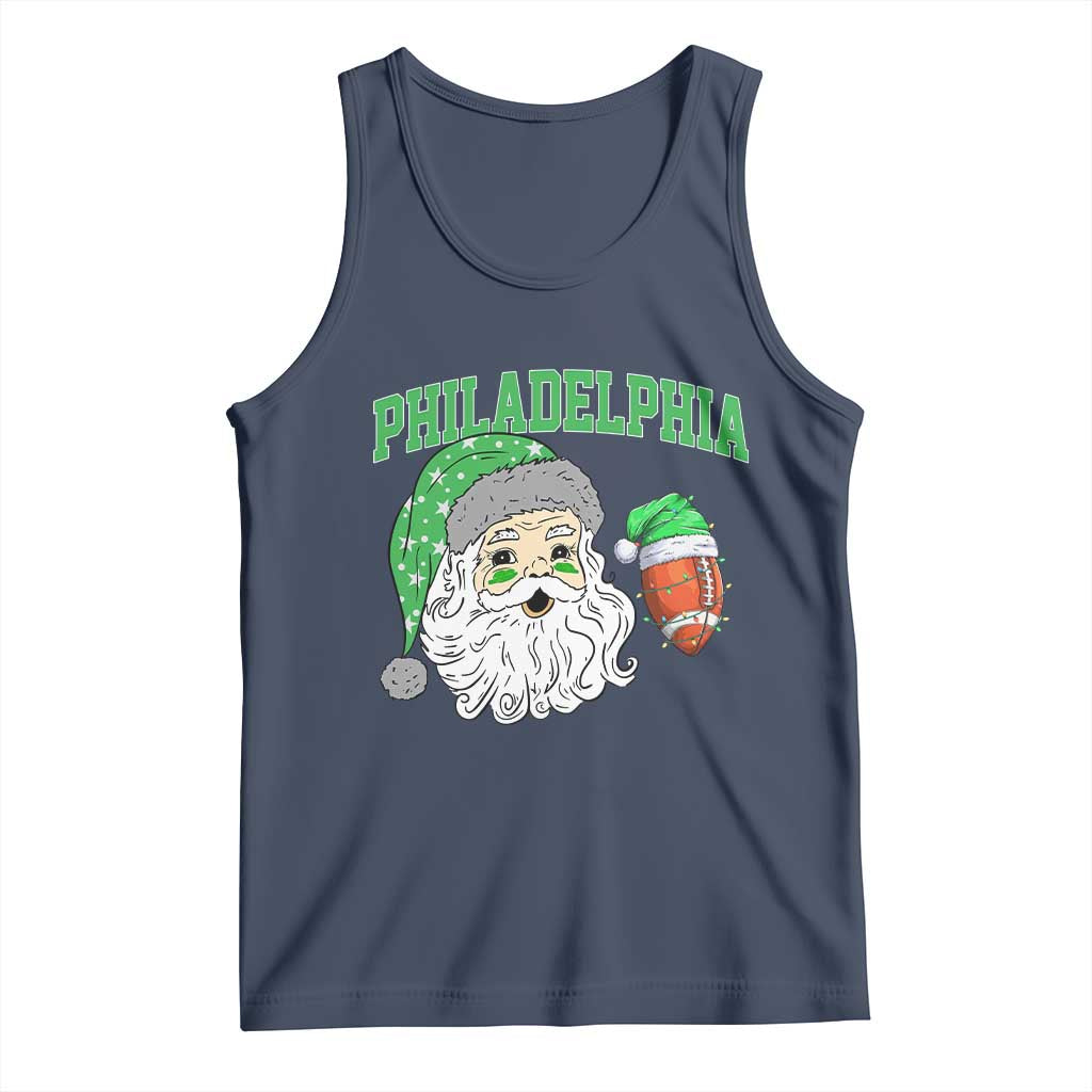 Christmas Santa Philly Lover Tank Top Funny EF Vintage Football Lovers TS10 Navy Print Your Wear