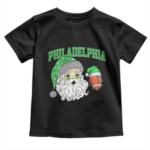 Christmas Santa Philly Lover Toddler T Shirt Funny EF Vintage Football Lovers TS10 Black Print Your Wear