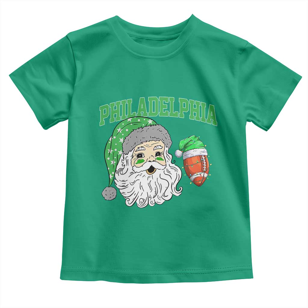 Christmas Santa Philly Lover Toddler T Shirt Funny EF Vintage Football Lovers TS10 Irish Green Print Your Wear