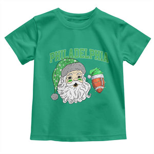 Christmas Santa Philly Lover Toddler T Shirt Funny EF Vintage Football Lovers TS10 Irish Green Print Your Wear