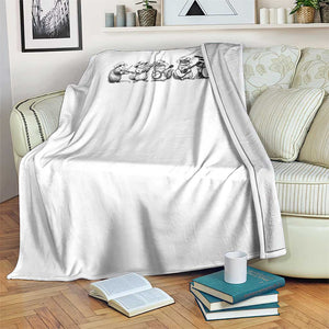 Animal Band Throw Blanket Funny Forest Animals Playing Instruments Vintage Music Lovers TS10 Print Your Wear