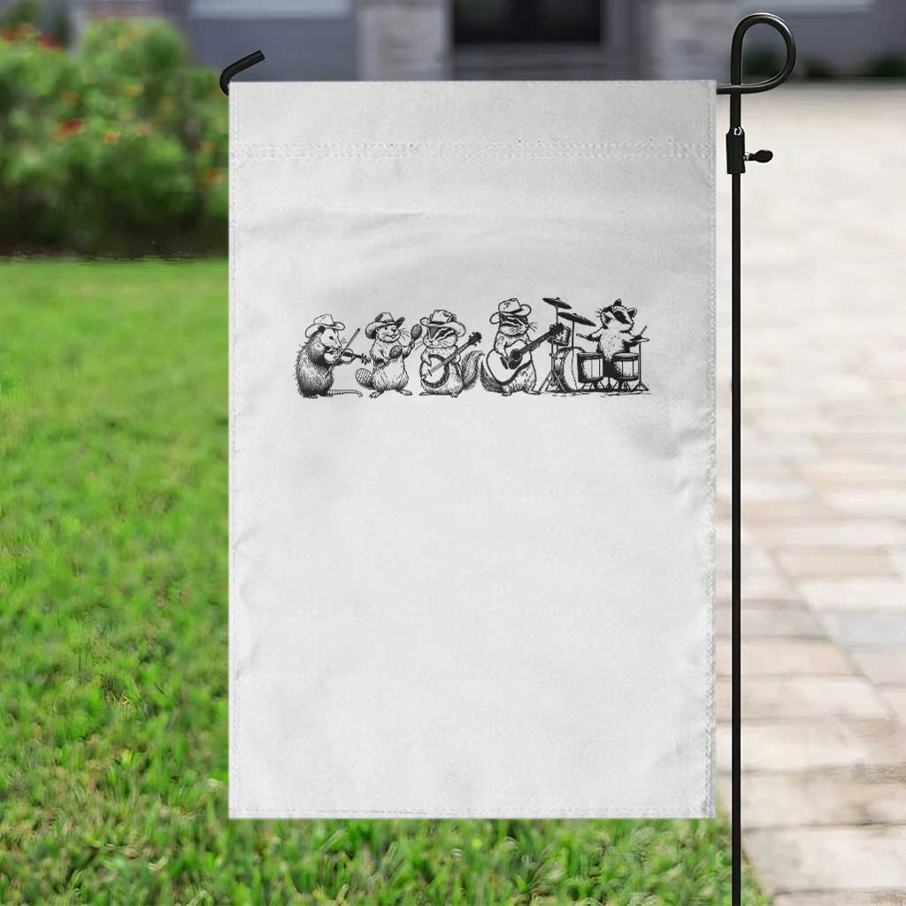 Animal Band Garden Flag Funny Forest Animals Playing Instruments Vintage Music Lovers TS10 Print Your Wear