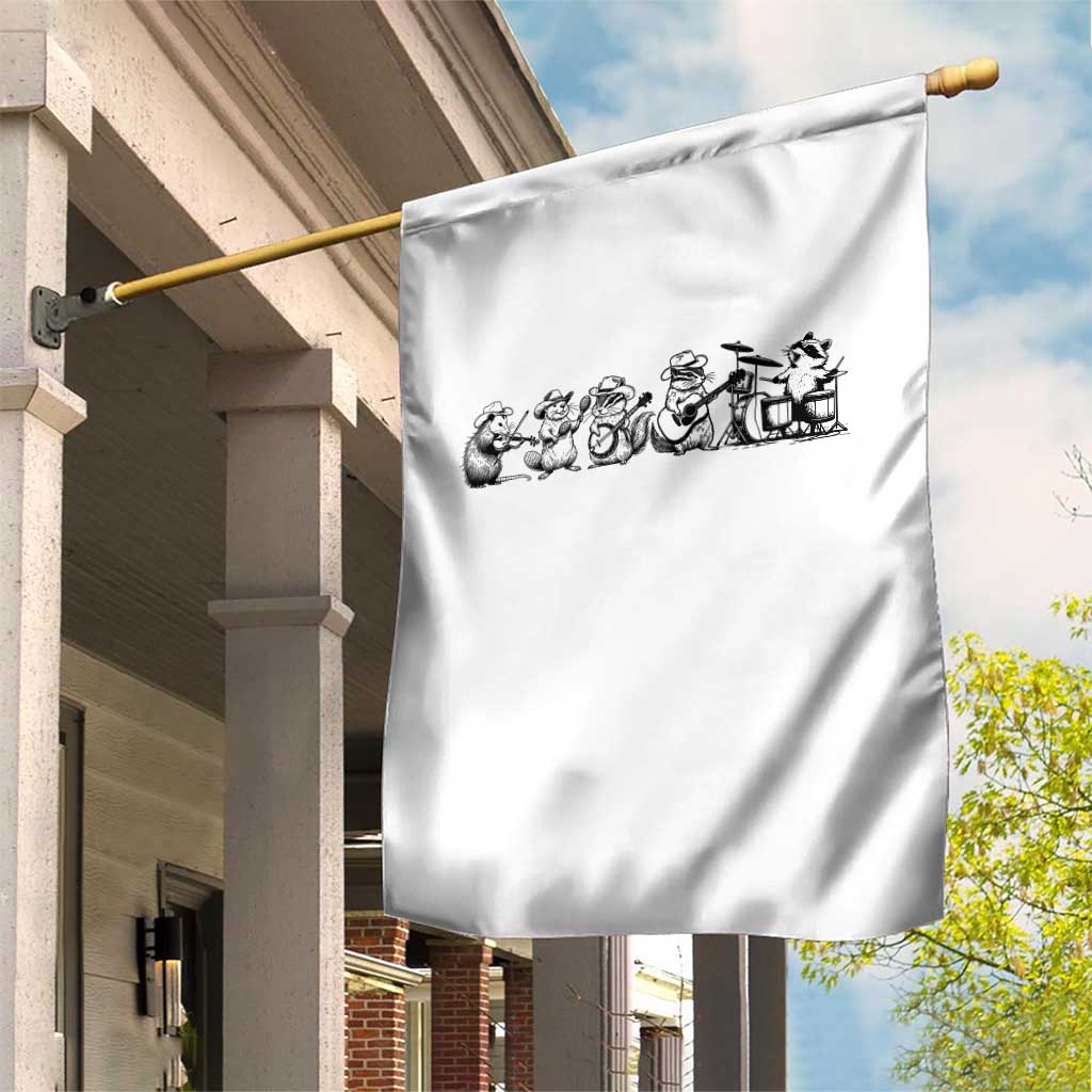 Animal Band Garden Flag Funny Forest Animals Playing Instruments Vintage Music Lovers TS10 Print Your Wear