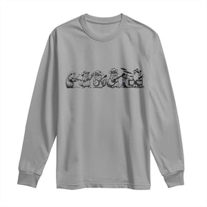 Animal Band Long Sleeve Shirt Funny Forest Animals Playing Instruments Vintage Music Lovers TS10 Sport Gray Print Your Wear