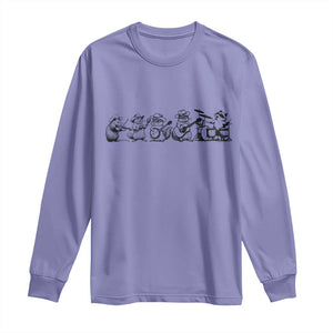 Animal Band Long Sleeve Shirt Funny Forest Animals Playing Instruments Vintage Music Lovers TS10 Violet Print Your Wear
