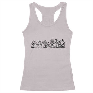 Animal Band Racerback Tank Top Funny Forest Animals Playing Instruments Vintage Music Lovers TS10 Ice Gray Print Your Wear