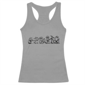 Animal Band Racerback Tank Top Funny Forest Animals Playing Instruments Vintage Music Lovers TS10 Sport Gray Print Your Wear