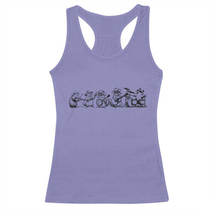 Animal Band Racerback Tank Top Funny Forest Animals Playing Instruments Vintage Music Lovers TS10 Violet Print Your Wear