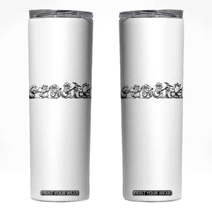 Animal Band Skinny Tumbler Funny Forest Animals Playing Instruments Vintage Music Lovers TS10 White Print Your Wear