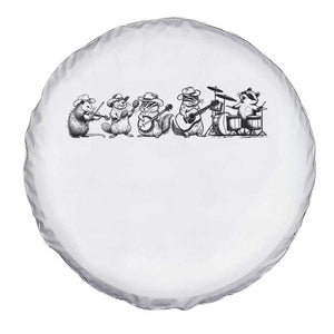 Animal Band Spare Tire Cover Funny Forest Animals Playing Instruments Vintage Music Lovers TS10 Print Your Wear