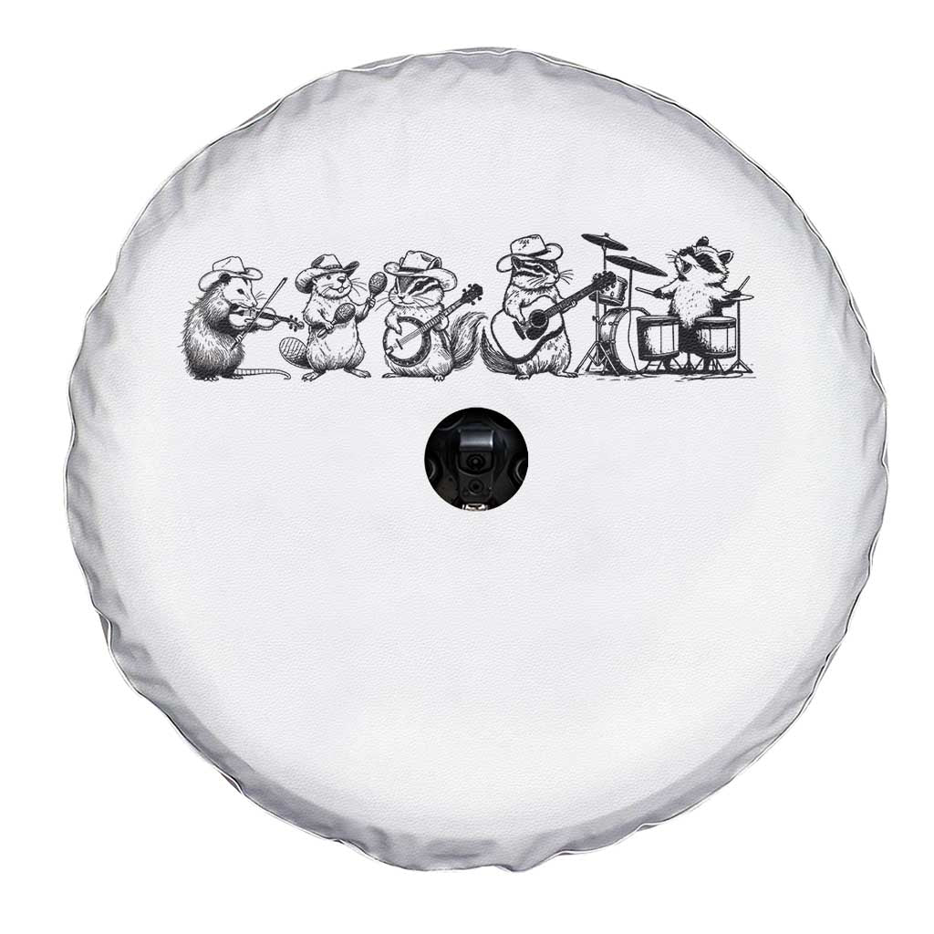 Animal Band Spare Tire Cover Funny Forest Animals Playing Instruments Vintage Music Lovers TS10 Print Your Wear