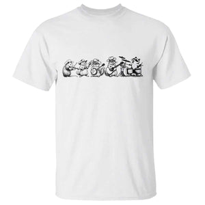 Animal Band T Shirt Funny Forest Animals Playing Instruments Vintage Music Lovers TS10 White Print Your Wear