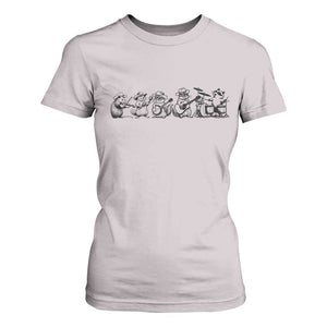 Animal Band T Shirt For Women Funny Forest Animals Playing Instruments Vintage Music Lovers TS10 Ice Gray Print Your Wear