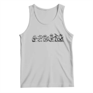 Animal Band Tank Top Funny Forest Animals Playing Instruments Vintage Music Lovers TS10 Ash Print Your Wear