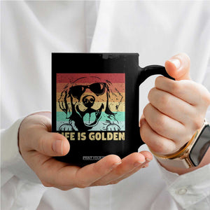 Golden Retriever Dog Coffee Mug Life is Golden Retro Vintage TS10 Print Your Wear