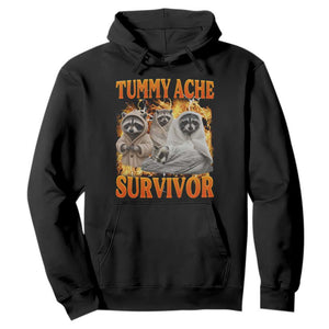 Tummy Ache Survivor Raccoon Meme Hoodie TS10 Black Print Your Wear